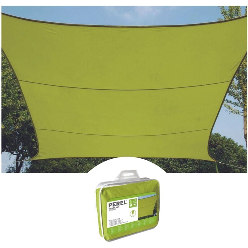 foto del prodotto vela ombra - rettangolare - 2 x 3 m - colore verde lime