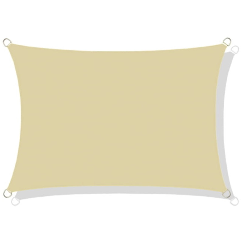 foto del prodotto vela ombreggiante impermeabile codura 4x3 m beige