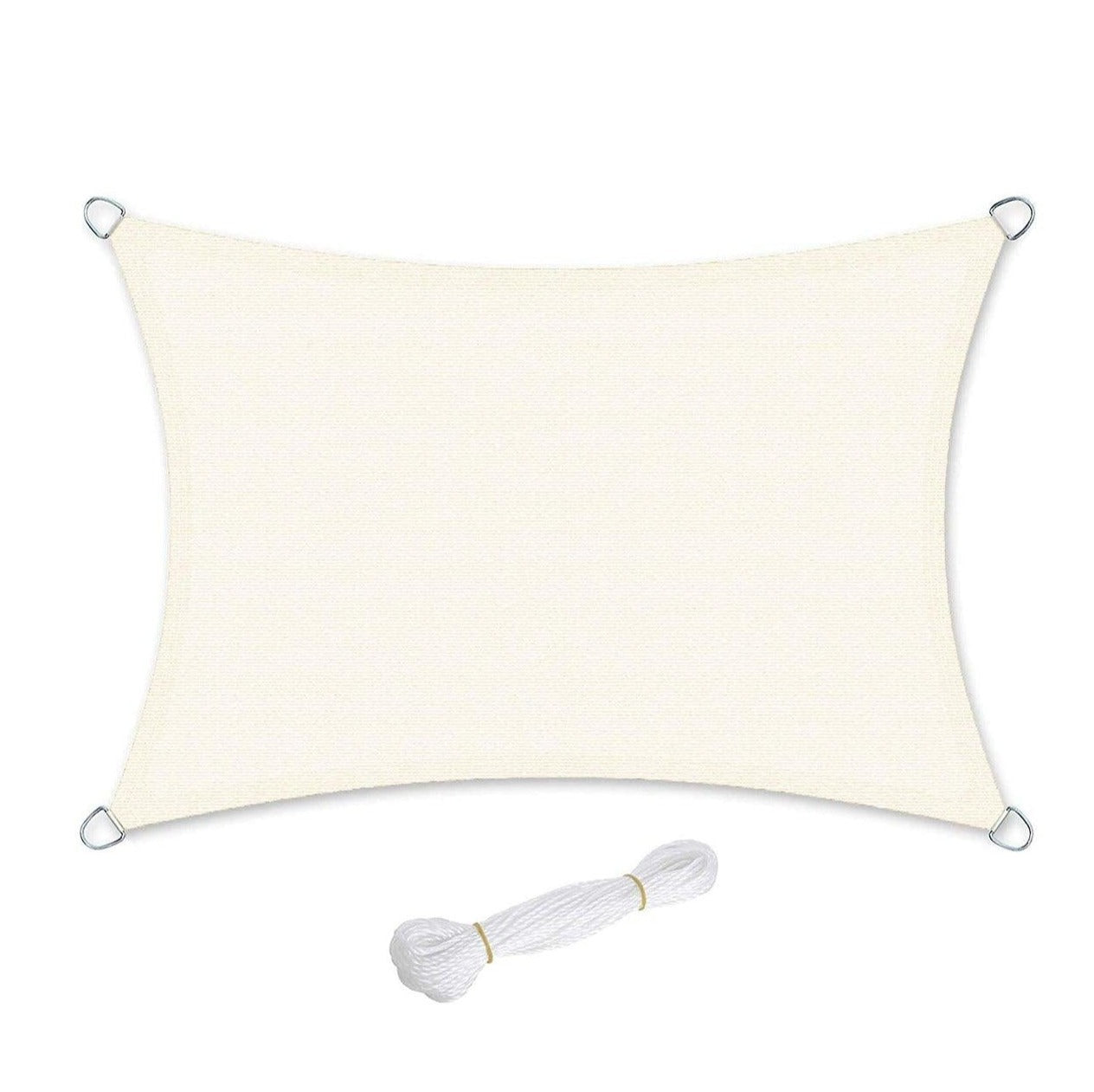 foto del prodotto vela ombreggiante in hdpe protezione solare anti uv traspirante per il giardino il balcone traspirante permeabile all'acqua 3 x 4 m beige 12_0001736