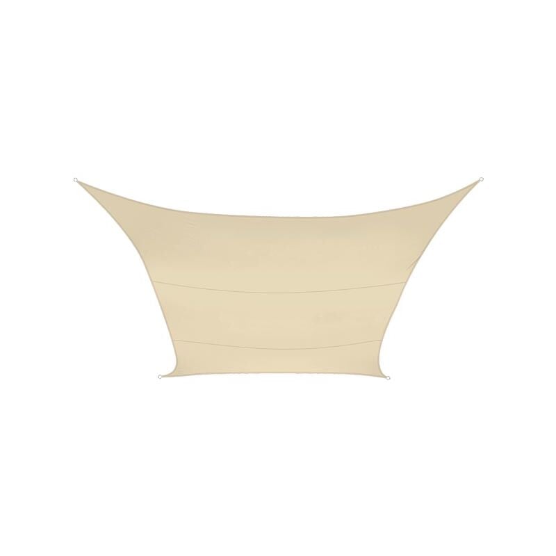 foto del prodotto vela ombreggiante permeabile quadrata 5 x 5 m colore champagne