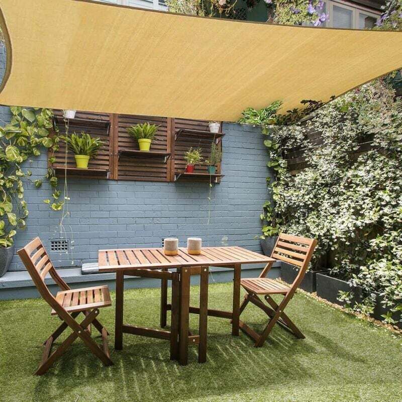 foto del prodotto vela ombreggiante rettangolare 2x3 m, tessuto ombreggiante traspirante in hdpe 185g , rete ombreggiante rettangolare 3x2 m, resistente ai raggi uv