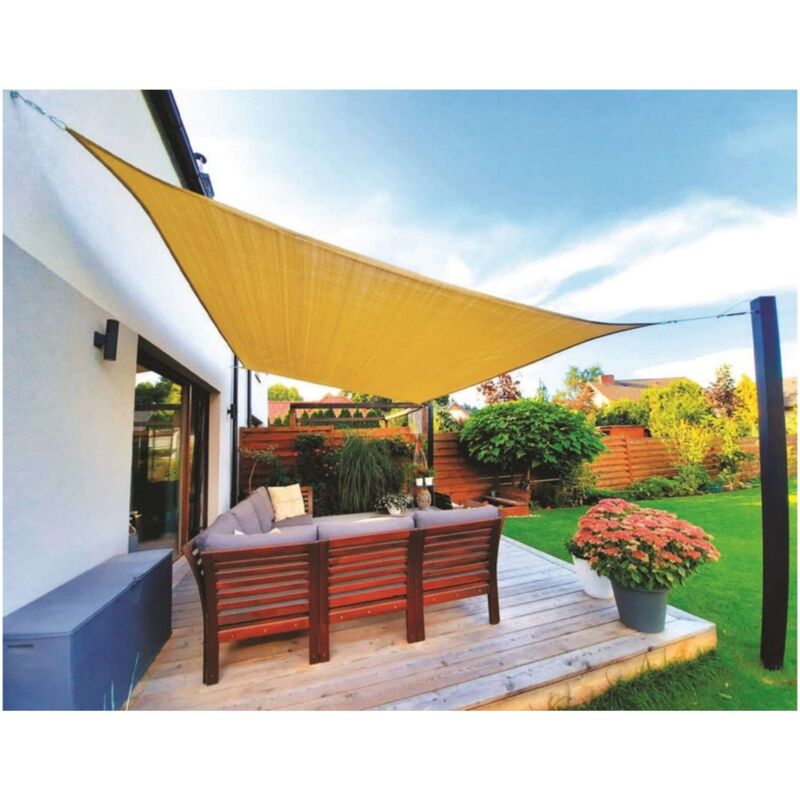 foto del prodotto vela ombreggiante rettangolare col. beige mt. 3x4