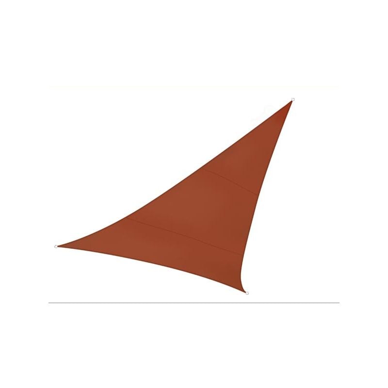 foto del prodotto vela ombreggiante triangolare 3,6 x 3,6 m x 3,6 m colore terracotta