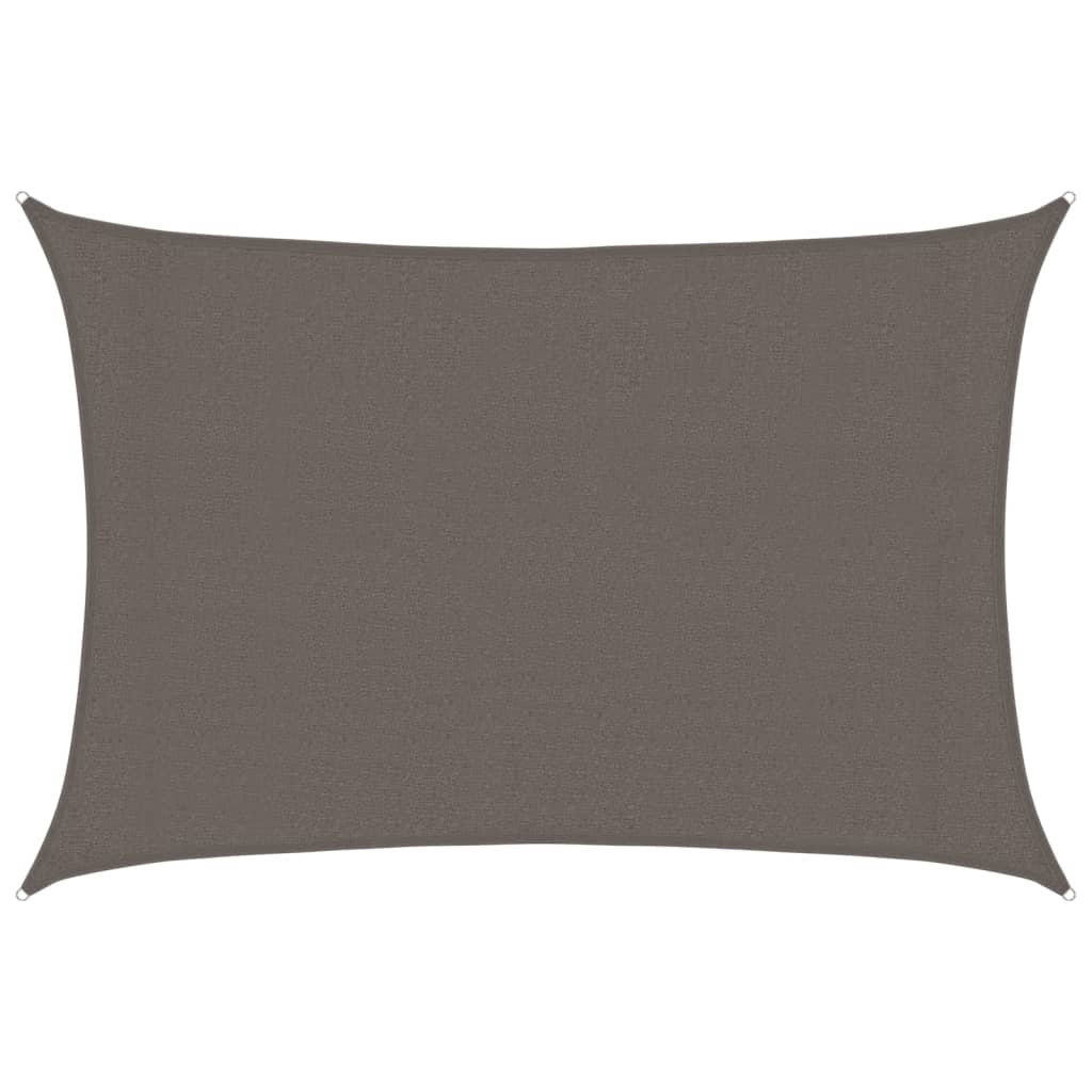 foto del prodotto vela parasole 160 g m antracite 3x4,5 m in hdpe cod mxl 18146