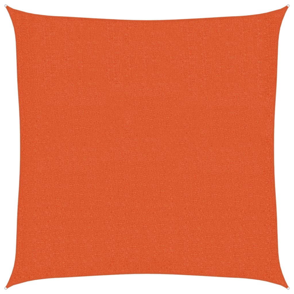 foto del prodotto vela parasole 160 g m arancione 3,6x3,6 m in hdpe