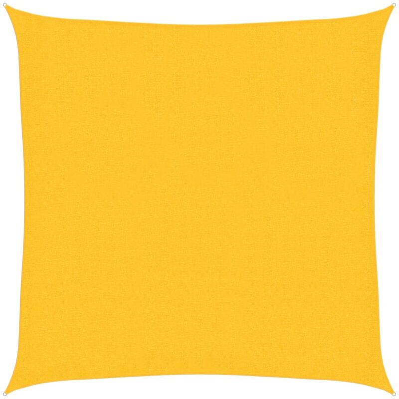 foto del prodotto vela parasole 160 g m gialla 2,5x2,5 m in hdpe vidaxl