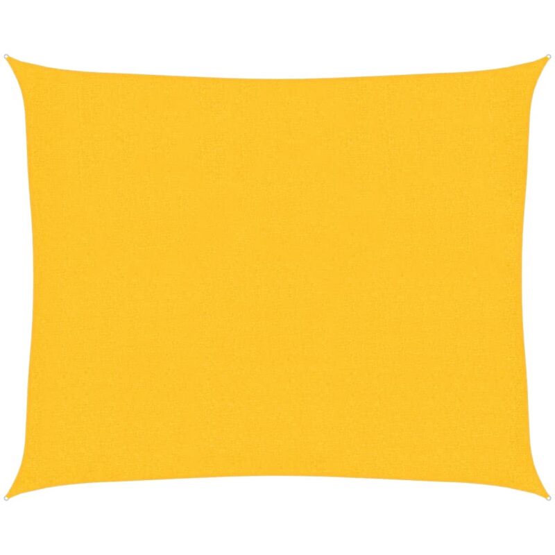 foto del prodotto vela parasole 160 g/m gialla 2,5x3 m in hdpe vidaxl