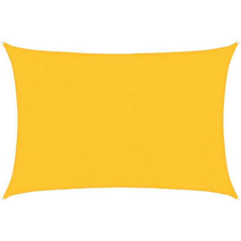foto del prodotto vela parasole 160 g/m² gialla 3x4,5 m in hdpe vidaxl