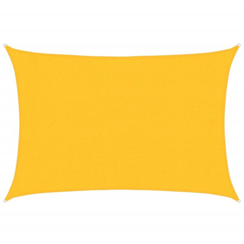 foto del prodotto vela parasole 160 g/m² gialla 3x4 m in hdpe vidaxl
