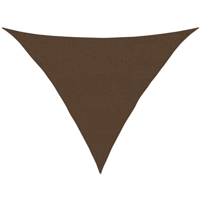foto del prodotto vela parasole 160 g m marrone 2,5x2,5x3,5 m in hdpe vidaxl
