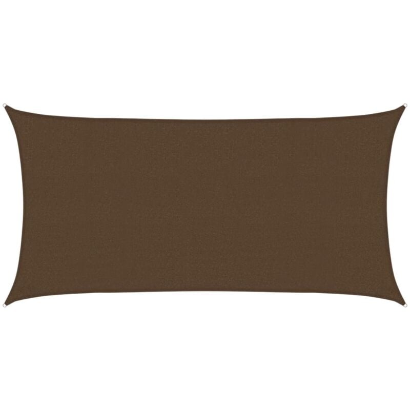 foto del prodotto vela parasole 160 g m marrone 2x4 m in hdpe vidaxl