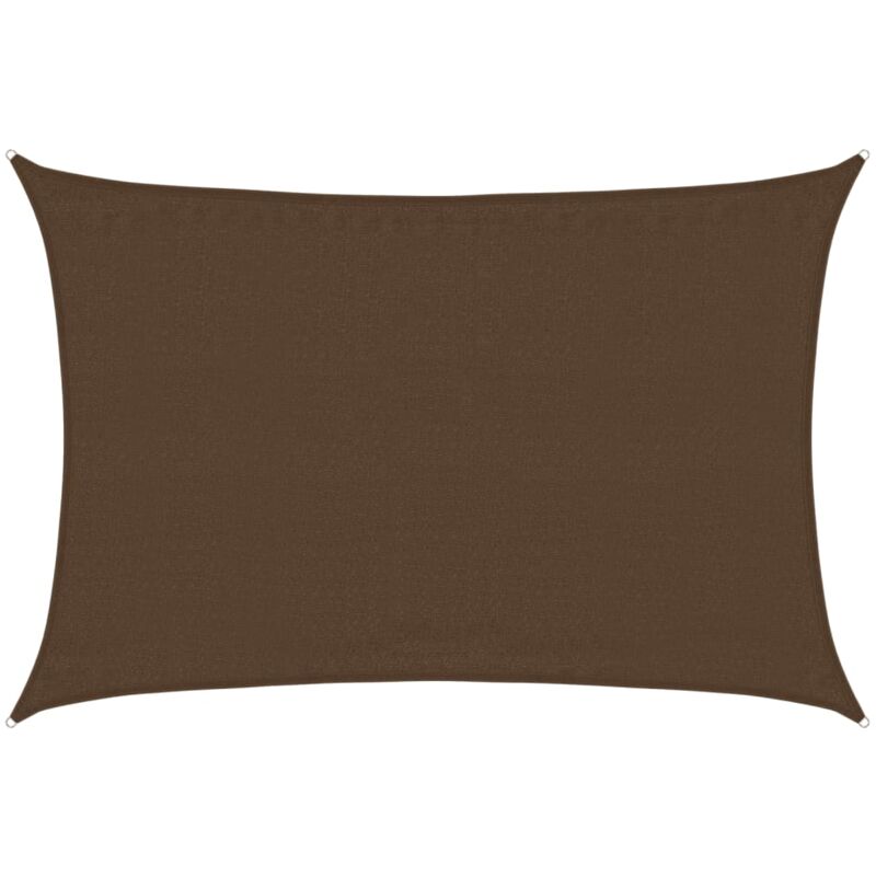foto del prodotto vela parasole 160 g m marrone 3,5x5 m in hdpe vidaxl