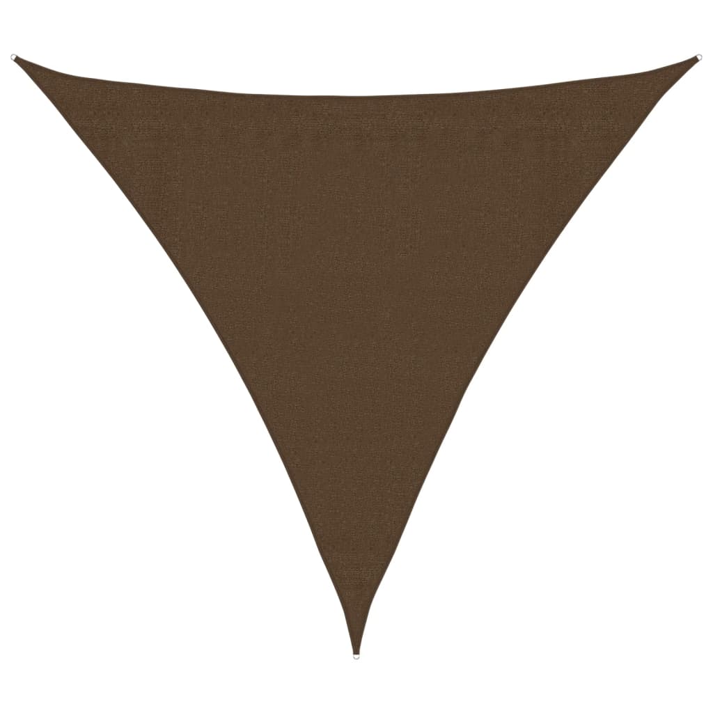 foto del prodotto vela parasole 160 g m marrone 3,6x3,6x3,6 m in hdpe vidaxl