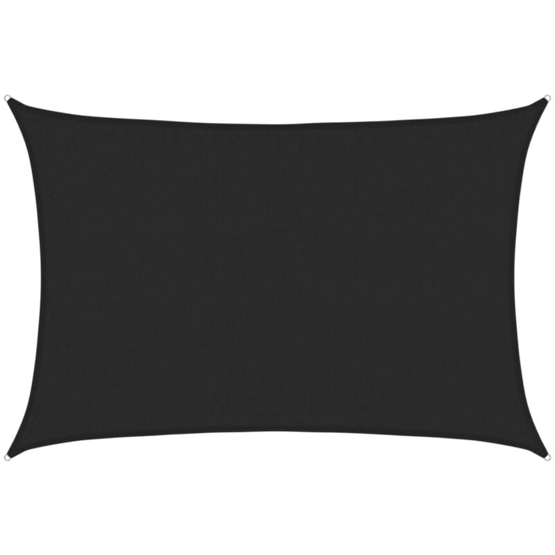 foto del prodotto vela parasole 160 g m nera 3,5x4,5 m in hdpe
