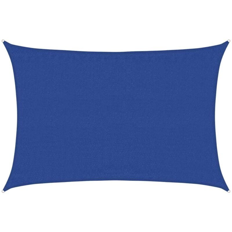 foto del prodotto vela parasole 160 g/m² rettangolare blu 3,5x5 m in hdpe vidaxl
