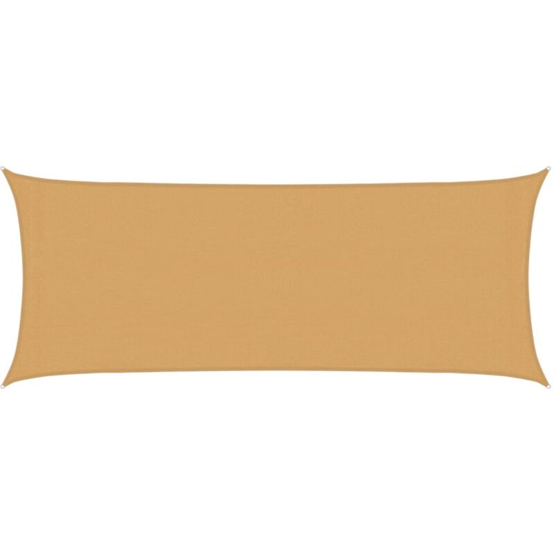 foto del prodotto vela parasole 160 g m rettangolare sabbia 2x4,5 m in hdpe vidaxl