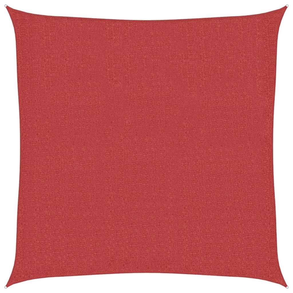 foto del prodotto vela parasole 160 g m rossa 3,6x3,6 m in hdpe