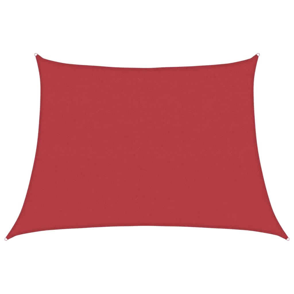 foto del prodotto vela parasole 160 g m rossa 4 5x3 m in hdpe