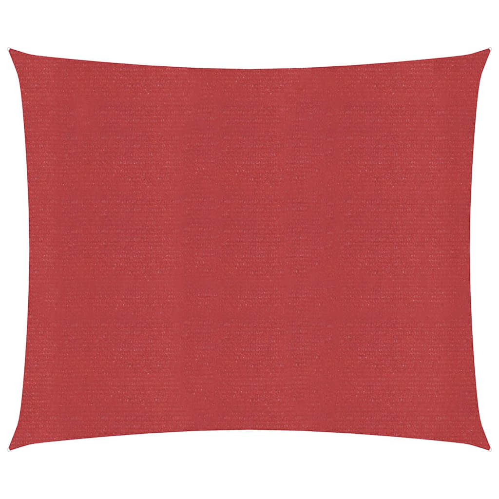 foto del prodotto vela parasole 160 g m rossa 4,5x4,5 m in hdpe