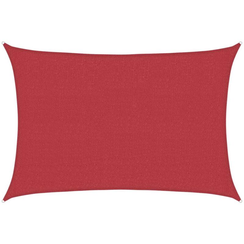 foto del prodotto vela parasole 160 g m rossa 5x6 m in hdpe vidaxl