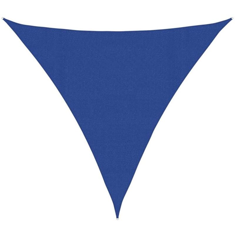 foto del prodotto vela parasole 160 g/m² triangolare blu 4,5x4,5x4,5 m in hdpe vidaxl