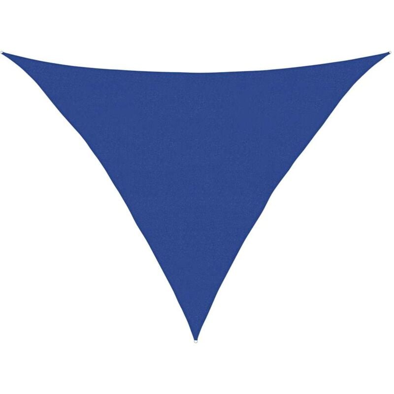 foto del prodotto vela parasole 160 g m triangolare blu 5x5x6 m in hdpe vidaxl