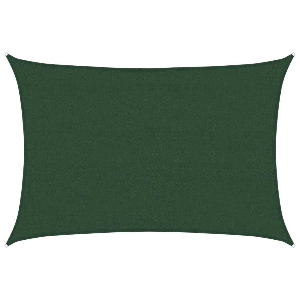 foto del prodotto vela parasole 160 g/mâ² verde scuro 4x6 m in hdpe