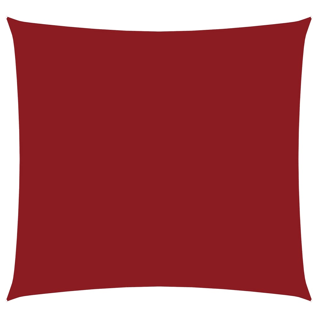 foto del prodotto vela parasole in tela oxford quadrata 3,6x3,6 m rosso