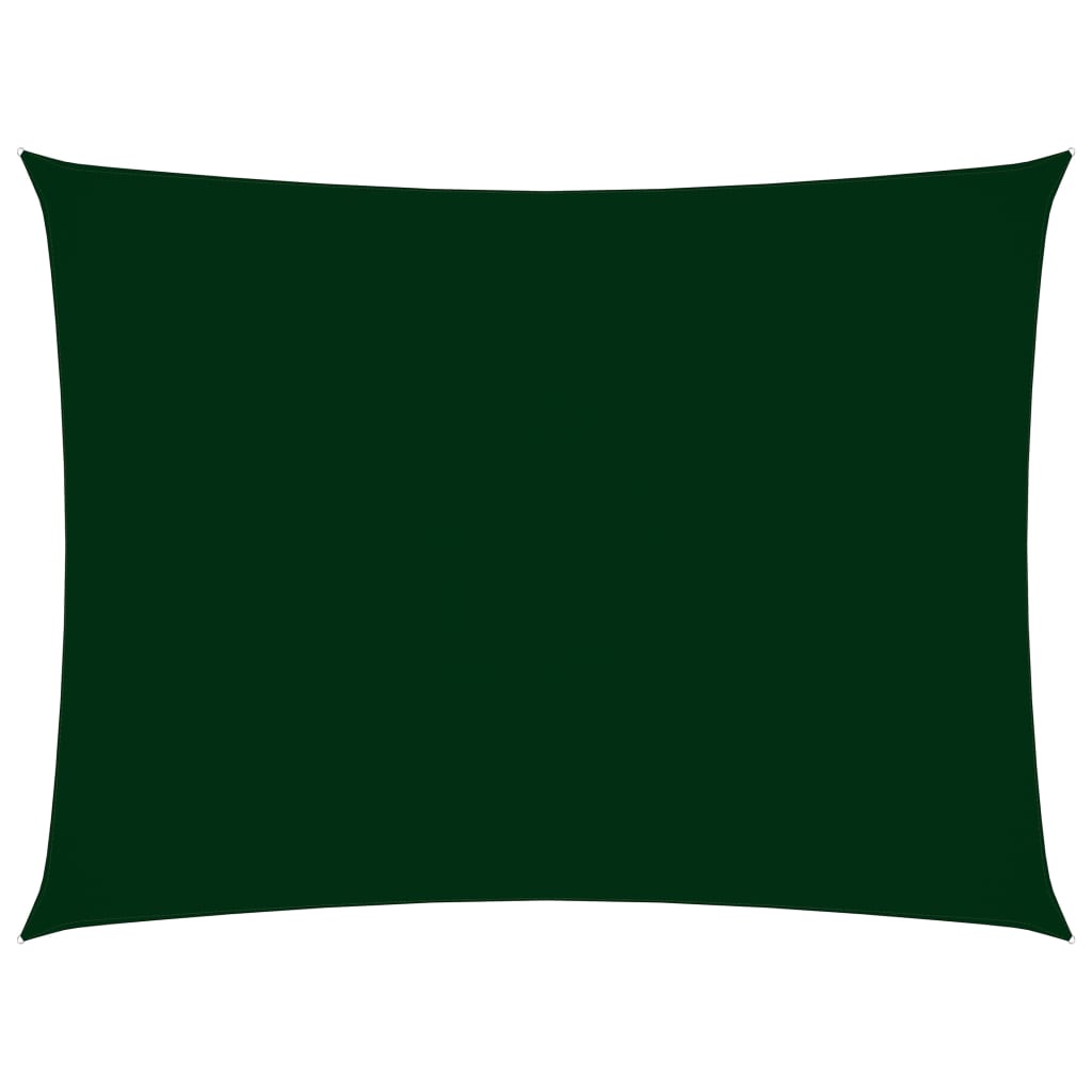 foto del prodotto vela parasole in tessuto oxford rettangolare 2 x 4,5 mt verde scuro 02 0009628