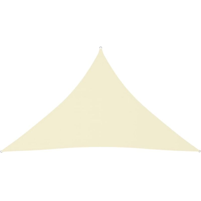 foto del prodotto vela parasole in tessuto oxford triangolare 3,5 x 3,5 x 4,9 mt crema 020009806