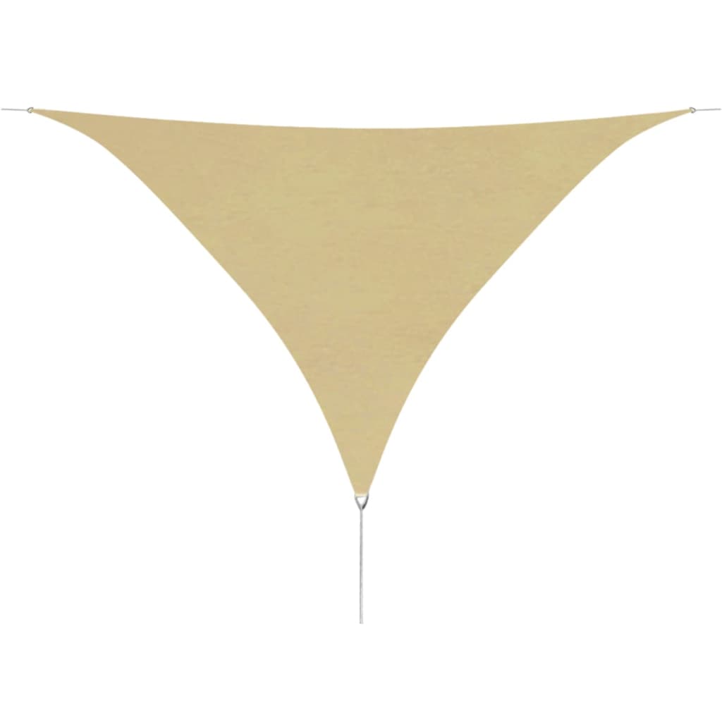 foto del prodotto vela parasole parasole in tessuto oxford triangolare 3,6 x 3,6 x 3,6 mt beige 02 0008671