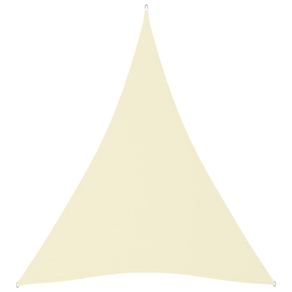 foto del prodotto vela parasole parasole triangolare in tessuto oxford 4 x 5 x 5 mt crema 02 0009890