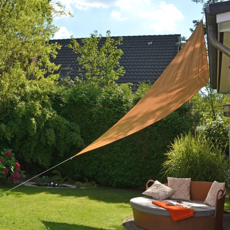 foto del prodotto vela parasole triangolare 3,6x3,6x3,6 m beige hi
