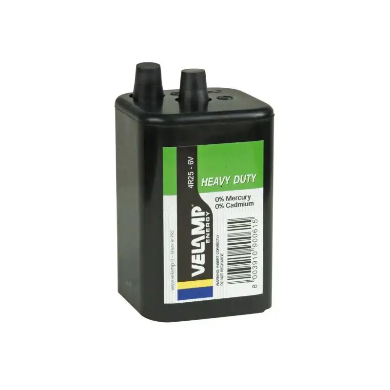 foto del prodotto velamp batteria 6 v per lampada lampeggiante.