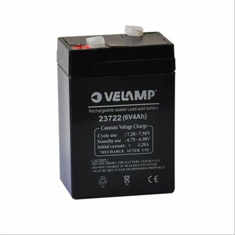 foto del prodotto velamp batteria ricaricabile 6v