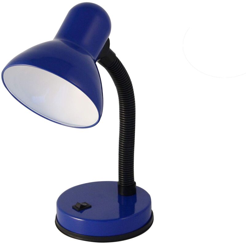 foto del prodotto velamp charleston lampada da tavolo con collo flessibile design moderno ideale per scrivania, lettura e comodino attacco lampadina e27 colore