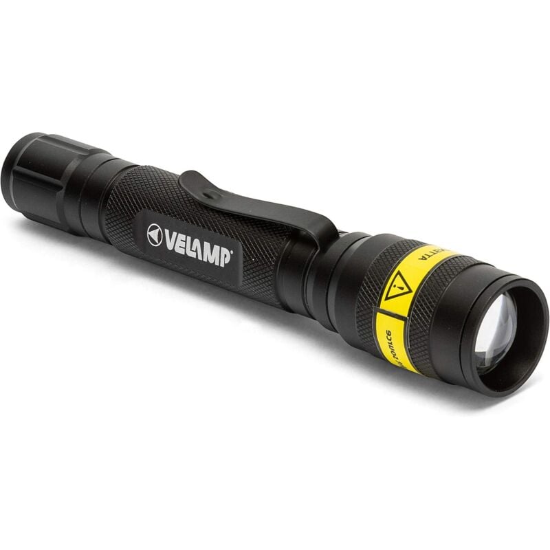 foto del prodotto velamp kost torcia led 140 lumen cree xpe r3 con funzione zoom ed interruttore tattico. in alluminio a grade, super leggera e resistente.