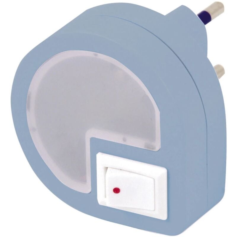 foto del prodotto velamp luce notturna led on off azzurra