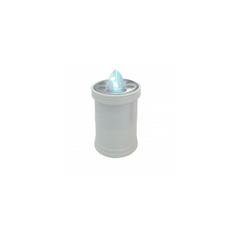 foto del prodotto velamp lumino elettrico a led 12,9 cm, durata 60gg, bianco con luce intermittente bianca