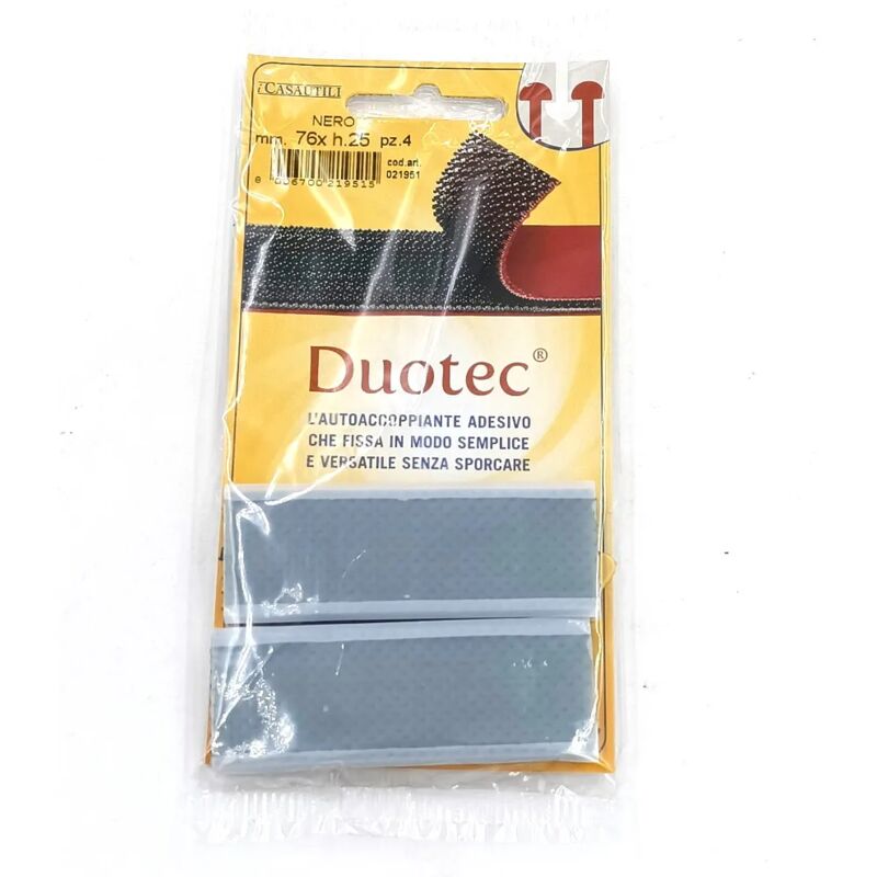 foto del prodotto velcro duotec tesa 76 x 25 nero conf.4pz 