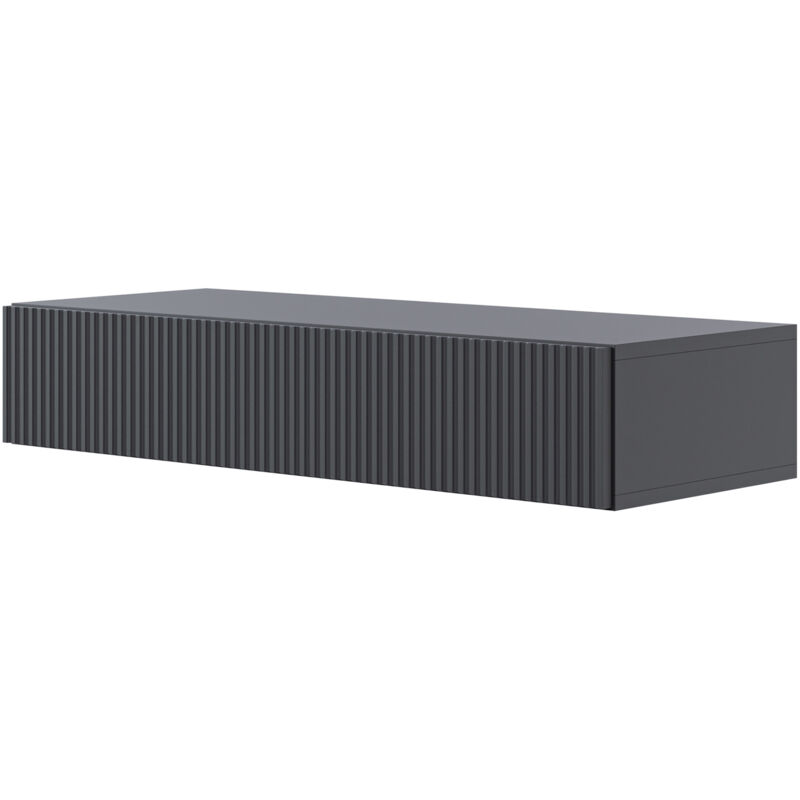 foto del prodotto veldio consolle sospesa con cassetto 90 cm nero selsey
