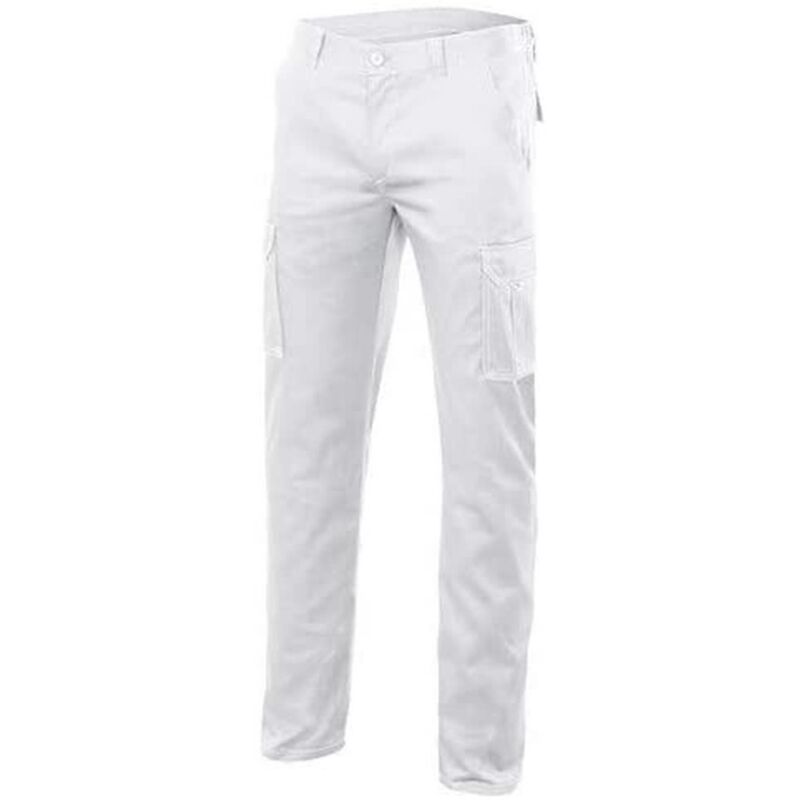 foto del prodotto velilla 103005s pantaloni elasticizzati con tasche multiple, colore bianco, taglia 44
