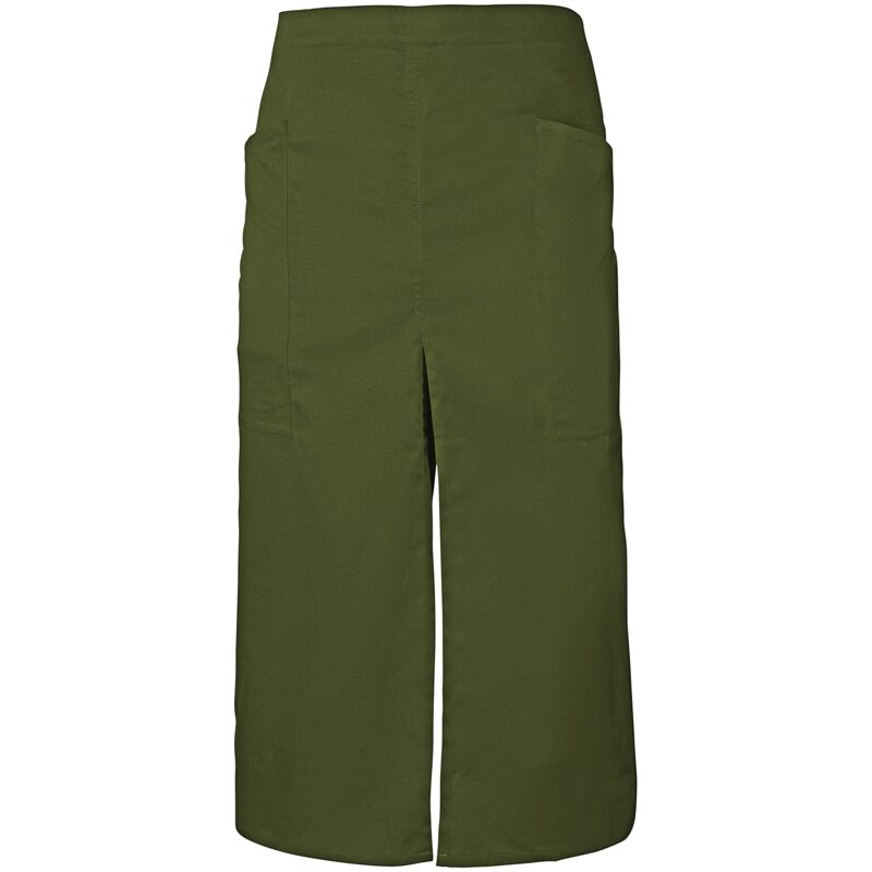 foto del prodotto velilla grembiule lungo con apertura e tasche unisex adulto, verde cacciatore, taglia unica