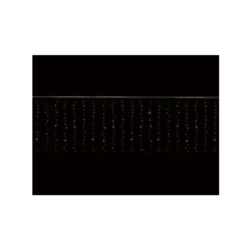 foto del prodotto velleman cascade light led 4 x 1,3 m 300 lampade multicolori filo trasparente 24 v