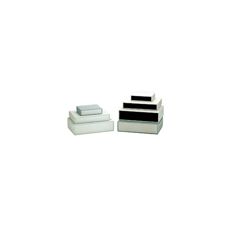 foto del prodotto velleman custodia strumentale ignifuga piano grigio chiaro con finestrine nere 260 x 180 x 65 mm