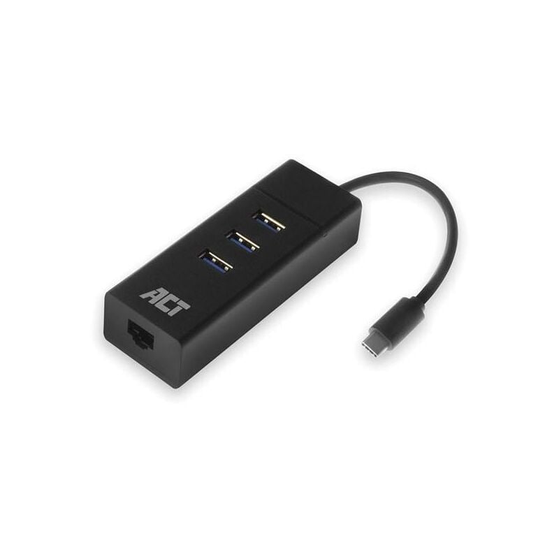 foto del prodotto velleman hub usb c 3.2 gen1 3 porte con porta di rete gigabit.