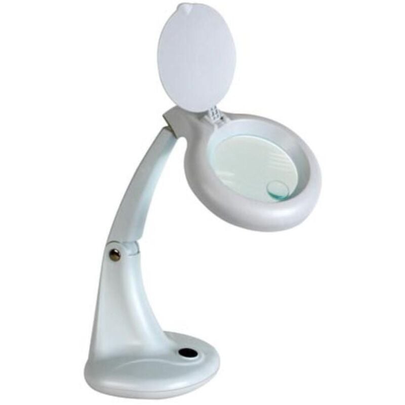 foto del prodotto velleman - lampada da tavolo con lente d'ingrandimento 3 12 diottrie - 12w - bianco