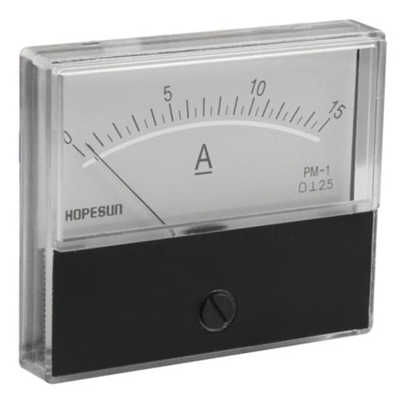foto del prodotto velleman misuratore analogico da pannello dede misuratore di corrente 15a dc 70 x 60mm