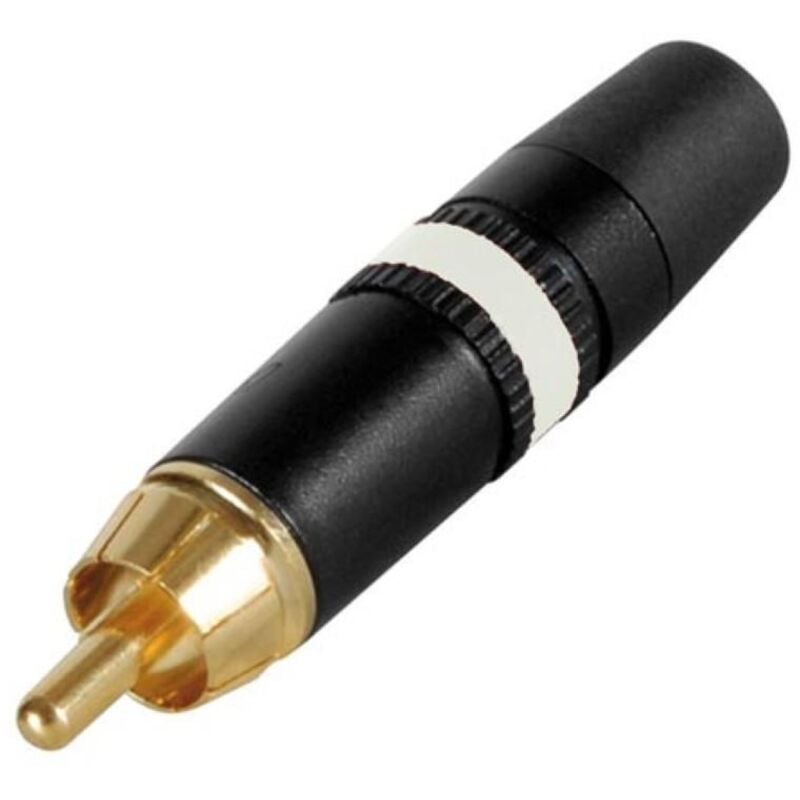 foto del prodotto velleman rean spina phono rca contatti placcati oro anello di marcatura colore bianco