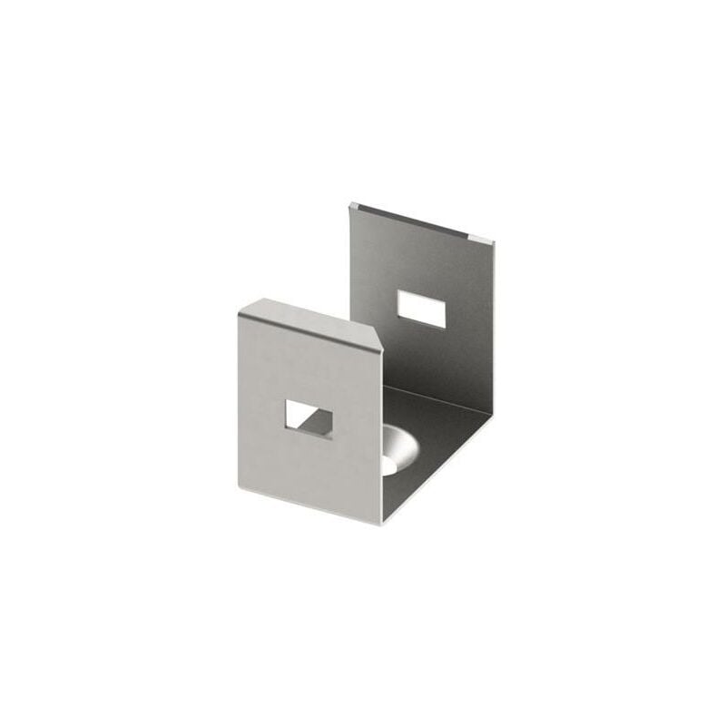 foto del prodotto velleman staffa di montaggio in acciaio a molla per profilo led slimline 15 mm argento